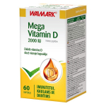 Maisto papildas Mega Vitamin D 2000, 60 kapsulių