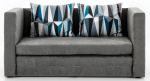 Miegamasis fotelis-sofa NORE Neva, pilka