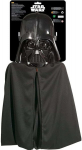 Žvaigždžių karnavalo kostiumas Žvaigždžių karai Darth Vader juoda maskuotė kaukė + apsiaustas