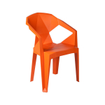 Plastikinė kėdė Muze, oranžinė