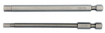 Antgaliai HEX &scaron;e&scaron;iakampiai su skyle 1/4&Prime;, 2vnt: H4x100mm H6x100mm