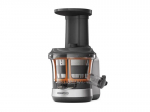 Lėtaeigė sulčiaspaudė, priedas Kenwood Chef robotams, juoda/skaidri
