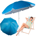 Didelis XXL balkono skėtis su UV filtrais 170 cm sulankstomas