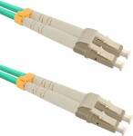 &bdquo;Qoltec&ldquo; &scaron;viesolaidinis jungiamasis kabelis LC/UPC &ndash; LC/UPC | Daugiamodis | 50/125 | OM3 | Dvipusis | 10 m
