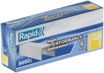 Rapid 13/6mm segtukai, 5000 vnt. - plonam vielai, nematomi