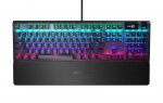 Laidinė žaidimų klaviatūra Steelseries Apex 5 64532 Hybrid Blue, Anglų (US), juoda