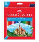 Spalvoti pie&scaron;tukai Faber-Castell Castle, 48 spalvų