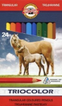 24 spalvų pie&scaron;tukai Triocolor - Koh-I-Noor