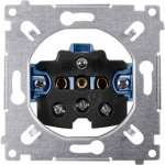 Simon 54 Vienvietis elektros lizdas su įžeminimu 16a 250v