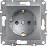 Schneider Asfora Gniazdo Schuko Antracito Eph2900271