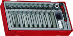 Teng Tools rinkinys: 23 vnt. Tx tipo antgalių ir galvučių