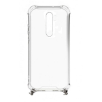 &bdquo;Evelatus Xiaomi Note 8 Pro Silicone&ldquo; skaidrus su karolių TPU diržo auksu
