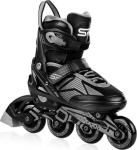 Riedučiai Spokey Speed Pro, juodi/pilki