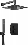 Deante potinkinis termostatinis du&scaron;o komplektas su smart-boxu Box BXYZNECT, black mat