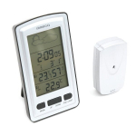 Skaitmeninės meteorologinė stotis LCD Omega, balta