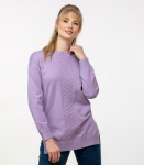 Megztinis moterims Maglia, violetinis, XXL