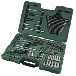 1/4" + 3/8" + 1/2" Galvučių ir raktų rinkinys Sata 128vnt.