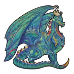 Medinė dėlionė Fantasy Puzzles Dragon, 150 d.