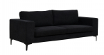 Sofa Bolero, 3 vietų, 84x215x88 cm, juoda