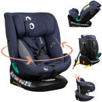 Pasukama automobilinė kėdutė vaikams Lionelo Bastiaan One i-Size Blue Navy ISOFIX