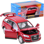 Žaislinis visureigis Audi Q7 su efektais, raudonas