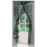 Magnetinis durų tinklelis nuo vabzdžių Progarden, juoda, dviguba, 220x150 cm, Magnetinis durų tinklelis nuo uodų juoda dviguba 220x150 cm