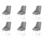 Kėdės rinkinys (6 vienetai) Pare - Grey, White