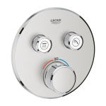 GROHE Grohtherm Smartcontrol potinkinis du&scaron;o termostatas, nerūd. plienas, 29119DC0