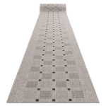 Kilimėliai sizalis FLOORLUX dizainas 20079 sidabras / juoda 200 cm, 200x110 cm