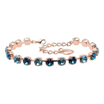 Apyrankė moterims DiamondSky &bdquo;Classic III (Bermuda Blue / Aquamarine)&ldquo; su Swarovski kristalais