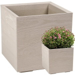 Gėlių lova KARO 400x400x400 lenta ECO kavos - latte LA891-85 LAMELA