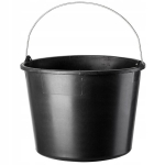 Statybinis kibiras su rankena, plastikinis, apvalus, 12L