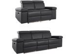 Trivietė sofa Loft24 Rayland, juoda