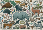 galvosūkis Ravensburger 1000 vienetų tu esi laukinis gyvūnas