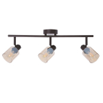 Lubų lempa Candellux Agra 3x40W E14 gintaro stiklo gaubtai