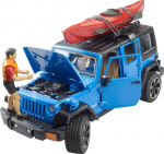 Žaislinis automobilis Bruder Jeep Wrangler Rubicon 02529 , mėlynas