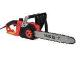 Elektrinė grandininė pjūklas - Yato - 2400W - 40 cm - Greitis 15 m/s - Automatinis tepimas - &Scaron;oninis įtempimas