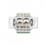 JUNG Lizdas kompiuterinis dvigubas UAE8x8UPO mK kat.6 neekranuotas