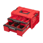 Qbrick Pro Drawer 2 Expert Red Ultra Hd dėžė su 13 organizatorių