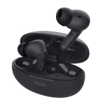 &bdquo;Trust Yavi&rdquo; Belaidės TWS ausinės su mikrofonu, USB-C, juoda, muzikai ir skambučiams