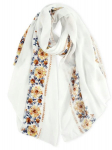 &Scaron;alikas moterims Floral, baltas