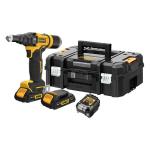 DeWALT kniediklis 4,8 mm 18V 2 &times; 2Ah TSTAK DCF403D2GT-QW