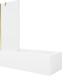 Vonia Mexen Vega su apdaila ir stiklo sienele, 150x70 cm + 80 cm