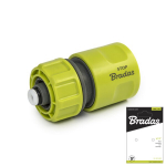 Greitoji jungtis žarnai Bradas LIME LINE, 1/2" (su STOP funkcija)