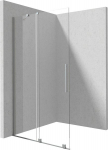 Walk-in stumdoma du&scaron;o sienelė Deante Prizma, Brushed steel, 120x195 cm
