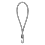 Tvirtinimo elastinė guma su kabliuku Bradas BUNGEE CORD HOOK, 40 cm, pilka