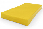Gimnastikos čiužinys Sanro, 100x50x10 cm, geltonas