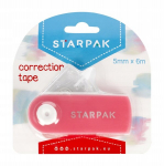 Starpak korektorius su juostele, 5mm x 6m, rožinis