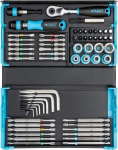 Hazet 2200sc-32: 59 dalių 1/4" lizdų ir bitų rinkinys Smartcase