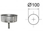 Kondensato nutekėjimas žemyn. D-100 mm.